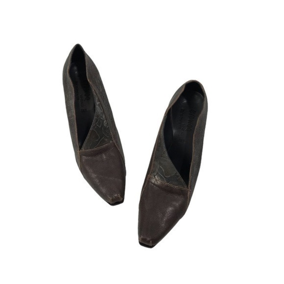 CYDWOQ vintage hand made leather pump size 38.5 , Bronze - Picture 2 of 8